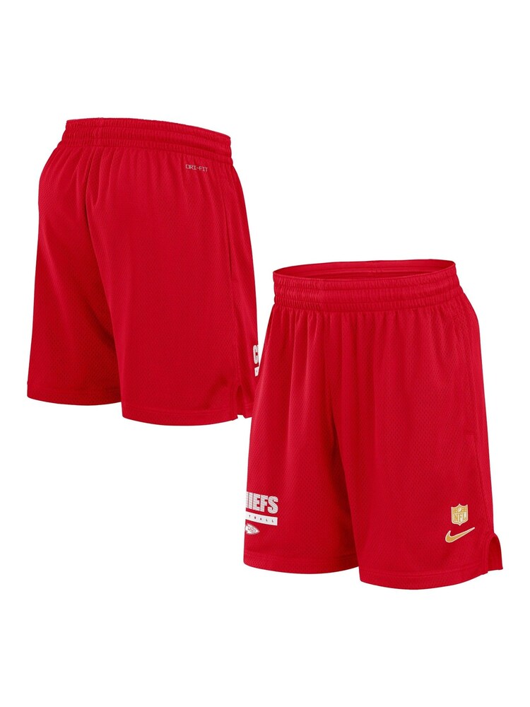 Fanatics Red NFL Kansas City Chiefs Dri-Fit Mesh Shorts - Image 3 of 3
