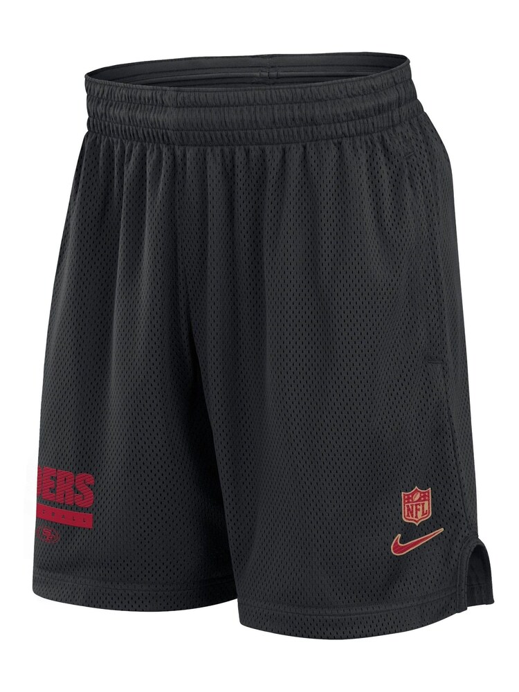 Fanatics NFL San Francisco 49ers Dri-Fit Mesh Black Shorts - Image 1 of 3