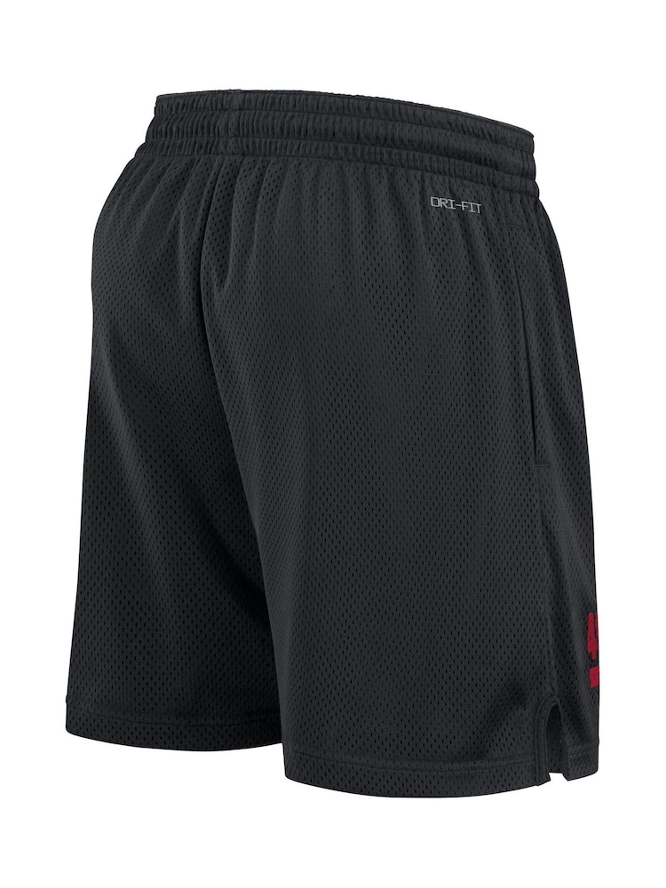 Fanatics NFL San Francisco 49ers Dri-Fit Mesh Black Shorts - Image 3 of 3