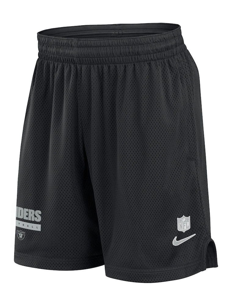 Fanatics NFL Las Vegas Raiders Dri-Fit Mesh Black Shorts - Image 1 of 3