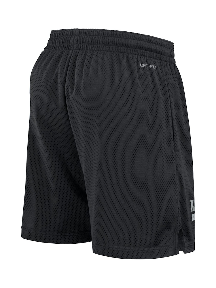 Fanatics NFL Las Vegas Raiders Dri-Fit Mesh Black Shorts - Image 2 of 3