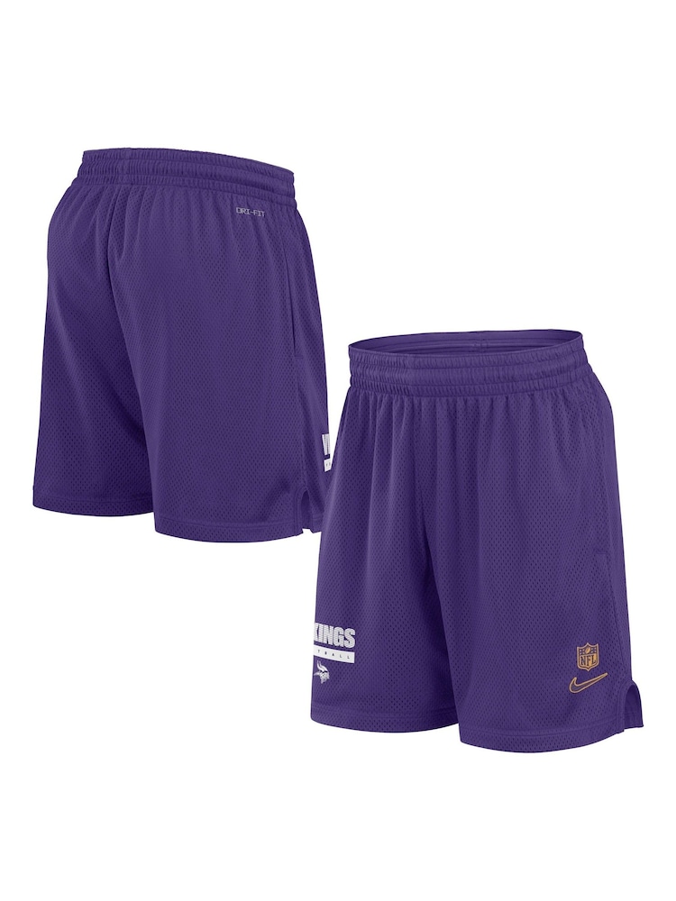 Fanatics Purple NFL Minnesota Vikings Dri-Fit Mesh Shorts - Image 1 of 3