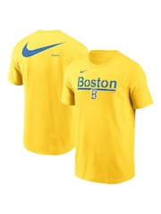Fanatics Yellow MLB Boston Red Sox 2 Hit Speed City Connect 100% Cotton T-Shirt - Image 1 of 3