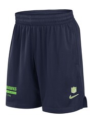 Fanatics Blue NFL Seattle Seahawks Dri-Fit Mesh Shorts - Image 1 of 3