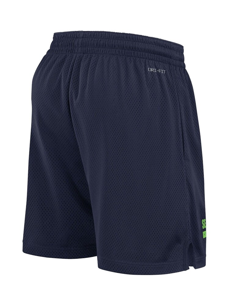 Fanatics Blue NFL Seattle Seahawks Dri-Fit Mesh Shorts - Image 2 of 3