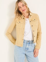 FatFace Tasha Dark Yellow Denim Jacket - Image 1 of 6
