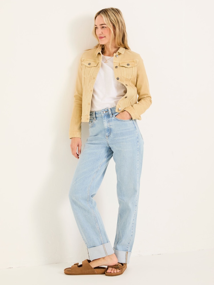 FatFace Tasha Dark Yellow Denim Jacket - Image 3 of 6
