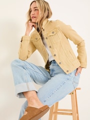 FatFace Tasha Dark Yellow Denim Jacket - Image 4 of 6