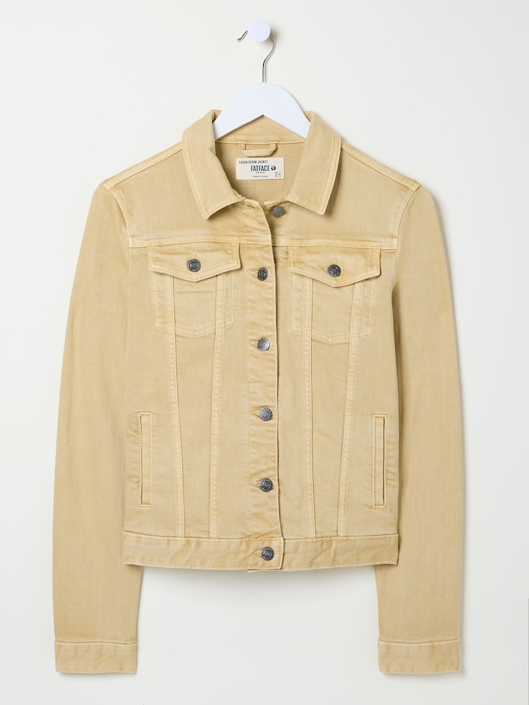 FatFace Tasha Dark Yellow Denim Jacket - Image 6 of 6