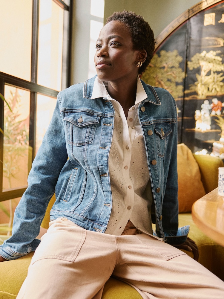 FatFace Tasha Denim Vintage Denim Jacket - Image 1 of 5