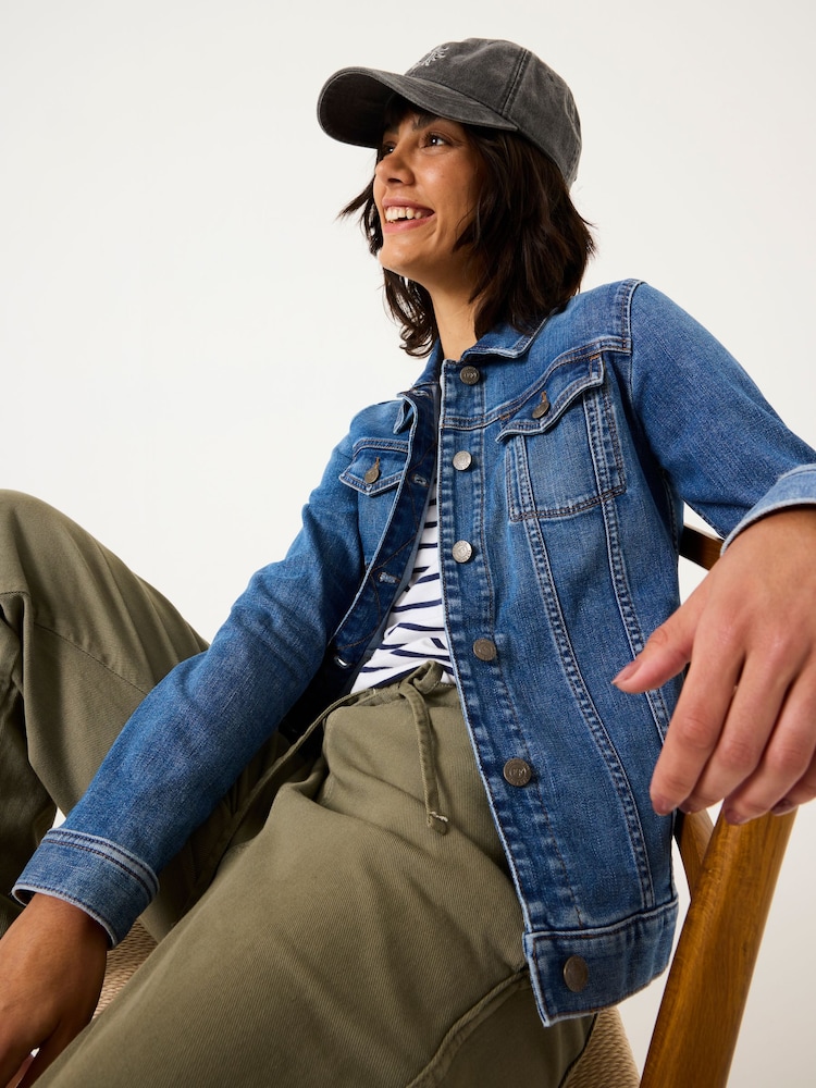 FatFace Tasha Denim Vintage Denim Jacket - Image 3 of 5
