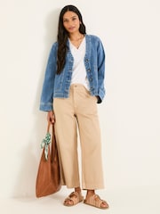FatFace Dulcie Blue Denim Dulcie Denim Jacket - Image 5 of 6