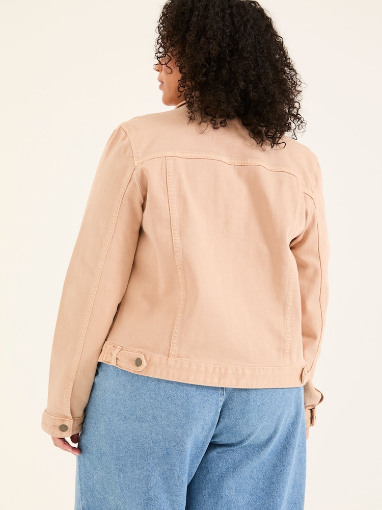 FatFace Tasha Light Pink Denim Jacket - Image 2 of 6