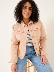 FatFace Tasha Light Pink Denim Jacket - Image 4 of 6