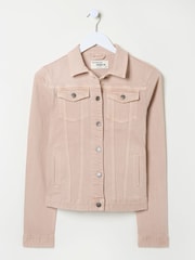FatFace Tasha Light Pink Denim Jacket - Image 6 of 6