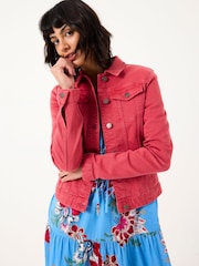 FatFace Tasha Vintage Red Denim Jacket - Image 1 of 6