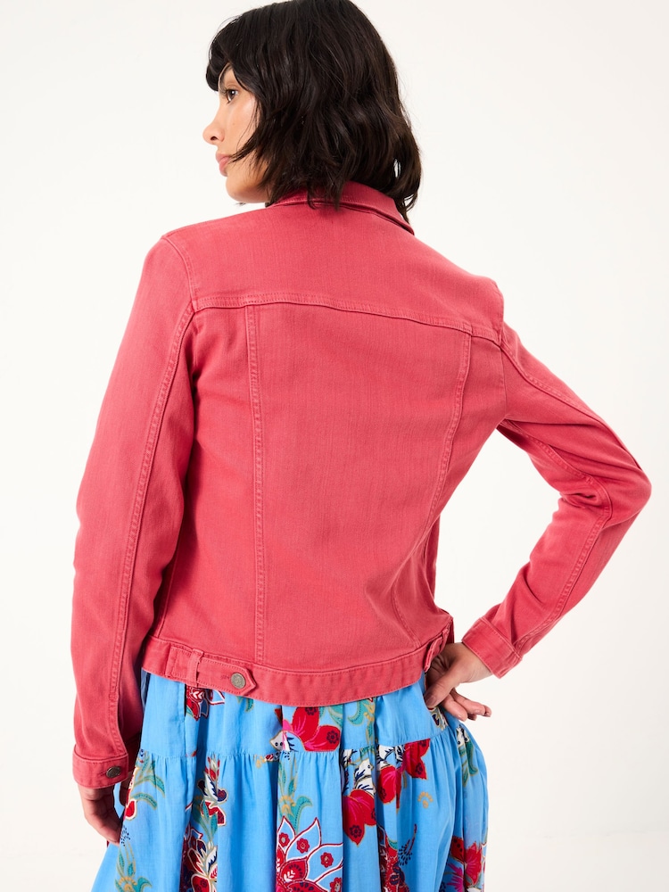 FatFace Tasha Vintage Red Denim Jacket - Image 2 of 6