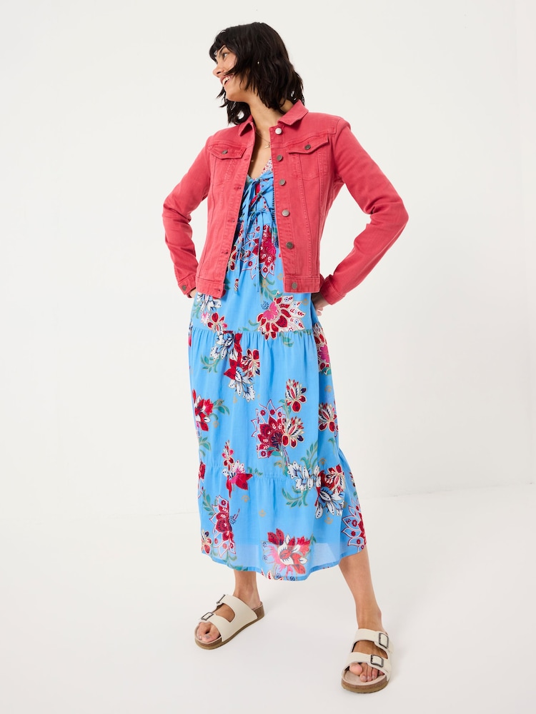 FatFace Tasha Vintage Red Denim Jacket - Image 3 of 6