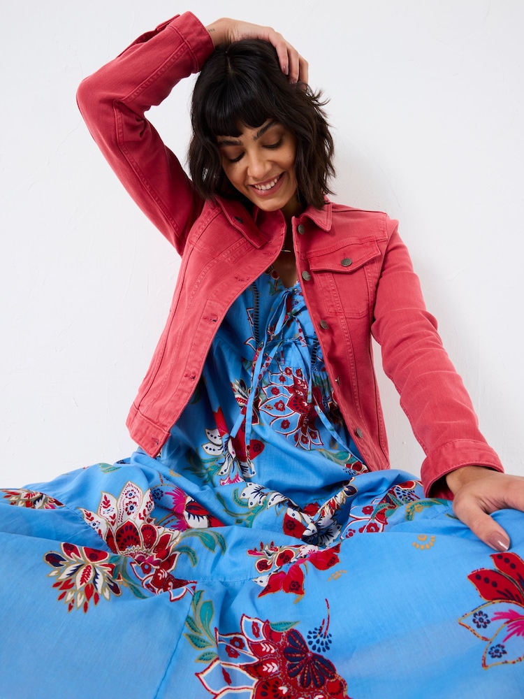 FatFace Tasha Vintage Red Denim Jacket - Image 4 of 6