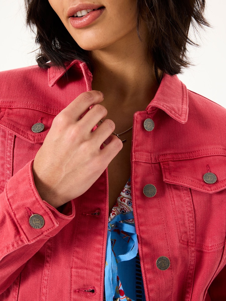 FatFace Tasha Vintage Red Denim Jacket - Image 5 of 6