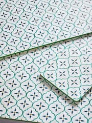 Set of 4 Mediterranean Tile Placemats and Coasters - Изображение 2 из 4