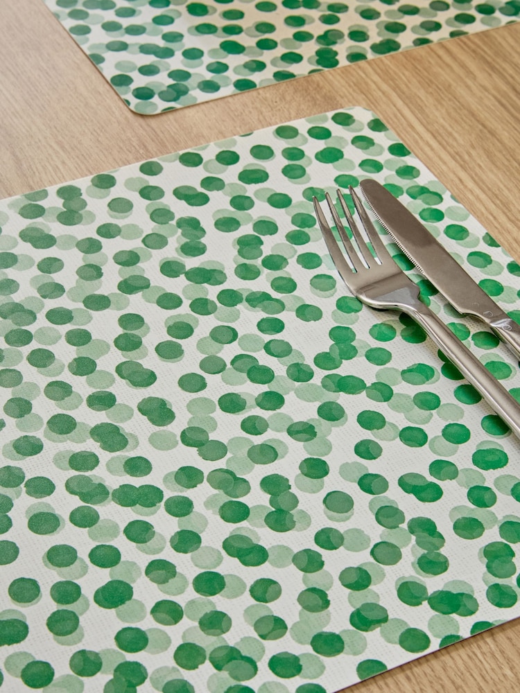 Set of 4 Spot Wipeclean Placemats - Image 2 of 3