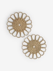 Set of 2 Seagrass Scallop Placemats - Image 1 of 1