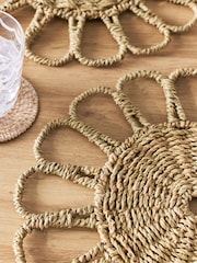 Set of 2 Seagrass Scallop Placemats - Imagen 3 de 4