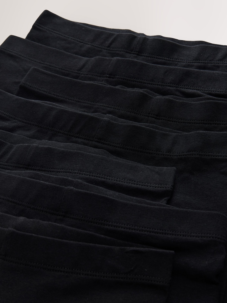 Noir - Lot de 7 shorts cyclistes stretch riches (3-16ans) - Image 10 of 11