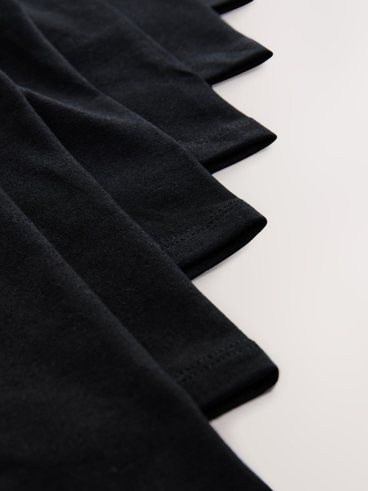 Noir - Lot de 7 shorts cyclistes stretch riches (3-16ans) - Image 11 of 11