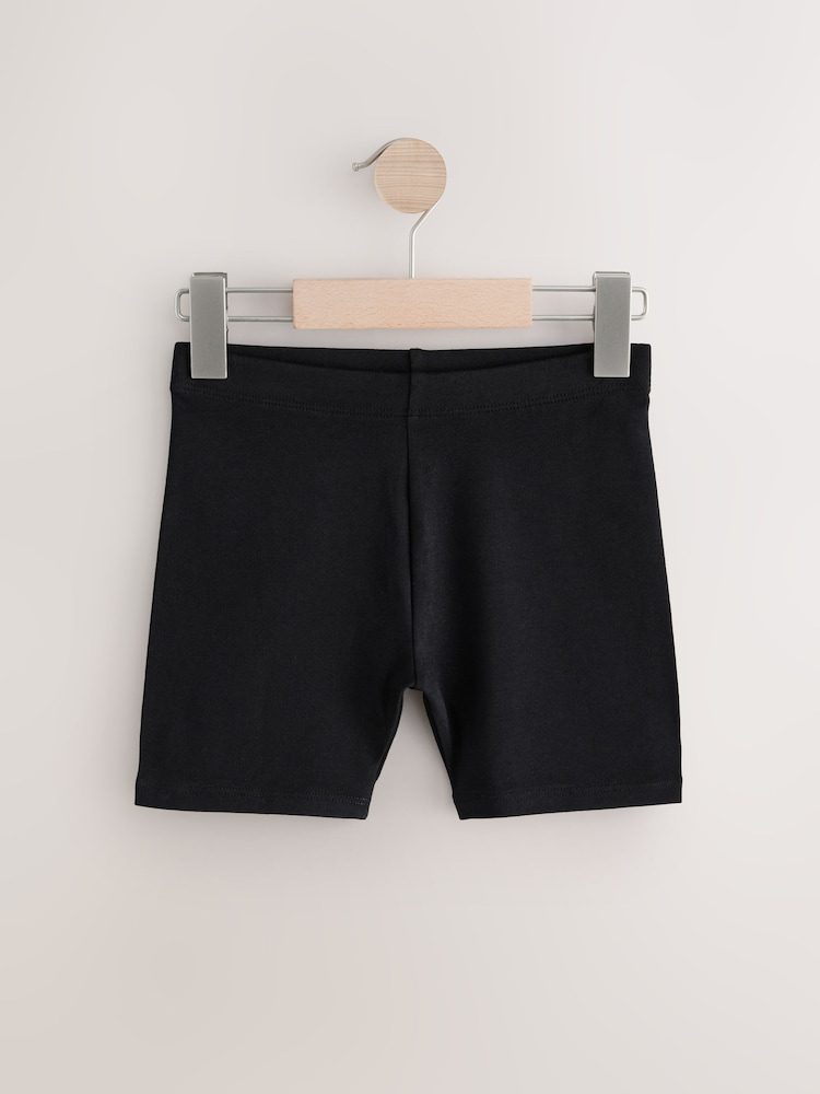 Noir - Lot de 7 shorts cyclistes stretch riches (3-16ans) - Image 8 of 11