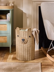 Jojo Maman Bébé Natural Bear Woven Laundry Basket - Image 1 of 4
