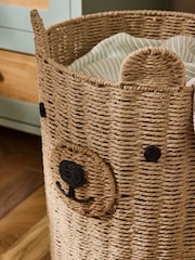 Jojo Maman Bébé Natural Bear Woven Laundry Basket - Image 2 of 4