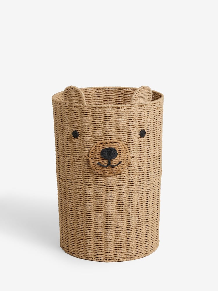 Jojo Maman Bébé Natural Bear Woven Laundry Basket - Image 4 of 4 Jojo Maman Bébé Natural Bear Woven Laundry Basket - Image 4 of 4