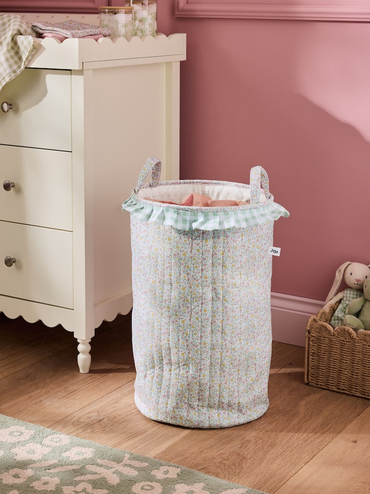 Jojo Maman Bébé Ditsy Floral Printed Laundry Basket - Image 1 of 4