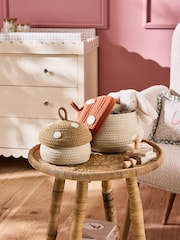 Jojo Maman Bébé Set of 2 Natural Toadstool Woven Rope Storage Baskets - Image 1 of 6