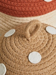 Jojo Maman Bébé Set of 2 Natural Toadstool Woven Rope Storage Baskets - Image 6 of 6
