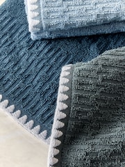 Blue Terry Set of 3 Tea Towels - Image 3 of 4
