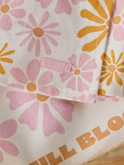 Set of 3 Pink 100% Cotton Gracie Floral Tea Towels - Image 4 of 4