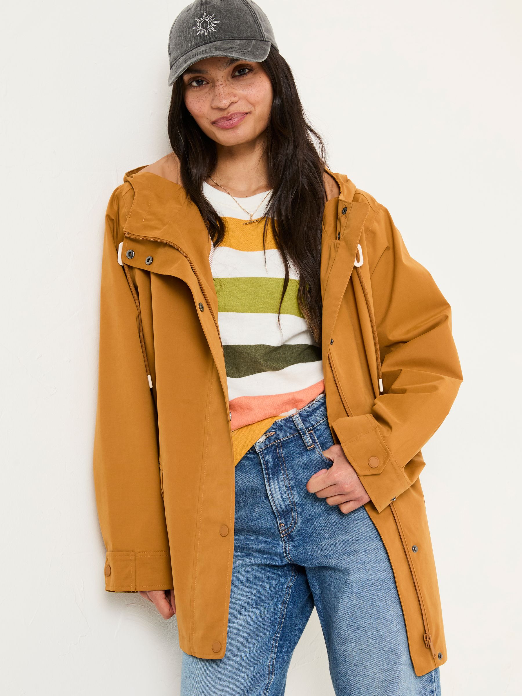 FatFace Tan Brown Waterproof Coat