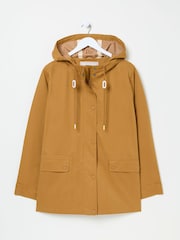 FatFace Tan Brown Waterproof Coat - Image 5 of 5