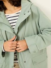 FatFace Lola Light Green Lola Waterproof Long Coat - Image 5 of 10