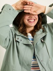 FatFace Lola Light Green Lola Waterproof Long Coat - Image 9 of 10