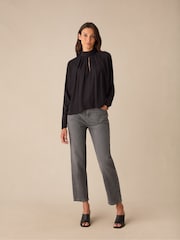 Ro&Zo Black Batwing Sleeve Blouse - Image 1 of 4