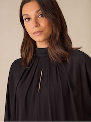Ro&Zo Black Batwing Sleeve Blouse - Image 2 of 4