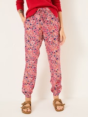 FatFace Lyme Pink Batik Floral Cuffed Jogger - Image 1 of 6