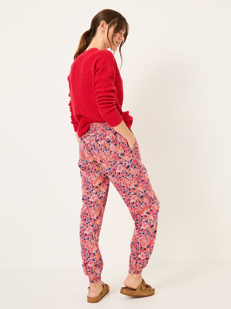 FatFace Lyme Pink Batik Floral Cuffed Jogger - Image 3 of 6