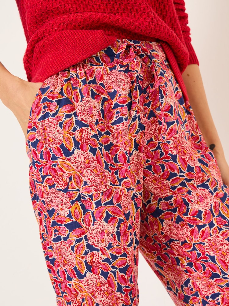 FatFace Lyme Pink Batik Floral Cuffed Jogger - Image 5 of 6