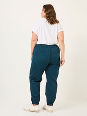 FatFace Lyme Teal Blue Cuffed Joggers - Image 9 of 10