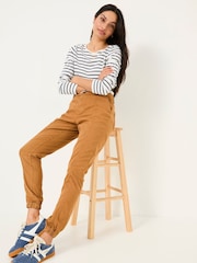 FatFace Boston Tan Brown Cargo Trousers - Image 4 of 11